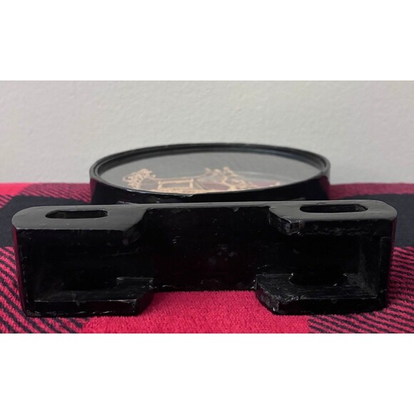 Vintage Chinese Cork Wood Diorama Carving Framed Sculpture Pagoda Cranes 7.5" - Picture 4 of 6